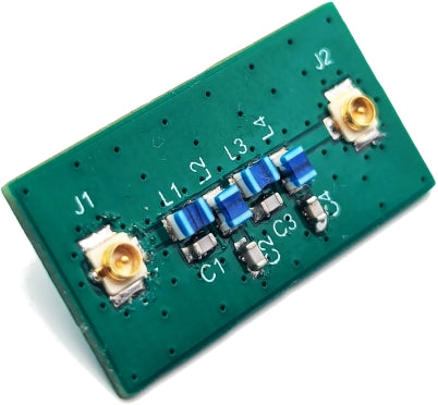 U.FL Notch Filter for 1.2 / 1.3 / 2.4 GHz FPV Video Receivers suppressing TBS Crossfire, ELRS, R9, DragonLink etc. remote control signals (P/N: 220403H).